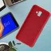 Carcasa Silicona Samsung Galaxy J6 Plus Semirrígida Mate Suave Al Tacto - Rojo
