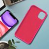 Carcasa Silicona Iphone 11 Semirrígida Mate Suave - Fucsia