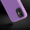 Carcasa Silicona Iphone 11 Semirrígida Mate Suave - Violeta