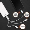 Powerbank 6000 Mah Y Cables Lightning, Micro-usb Y Usb-c - Linq Blanco