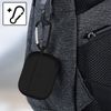 Funda Airpods Pro / Pro 2 Silicona Antihuellas Con Mosquetón - Negro