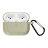 Funda Airpods Pro Silicona Antihuellas Con Mosquetón - Gris