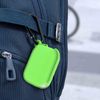 Funda De Silicona Rugosa Airpods 1 Y 2 Con Mosquetón - Verde