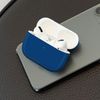 Funda De Silicona Mate Para Airpods Pro / Pro 2 Compatible Carga Qi Azul Oscuro