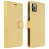 Funda Iphone 11 Pro Max Libro Billetera F. Soporte – Dorado