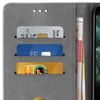 Funda Iphone 11 Pro Max Libro Billetera F. Soporte – Gris