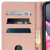 Funda Iphone 11 Libro Billetera F. Soporte – Oro Rosa