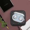 Funda Silicona + Mosquetón Samsung Galaxy Buds Compatible Carga Qi - Blanco