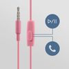 Auriculares Con Cable Intrauditivos Y Botón Multifunción - Rosa