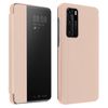 Funda Huawei P40 Con Ventana Inteligente Rígida - Oro Rosa