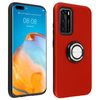 Carcasa Huawei P40 Protectora Anilla-soporte – Rojo