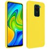 Carcasa Silicona Xiaomi Redmi Note 9 Semirrígida Mate - Amarillo