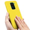 Carcasa Silicona Xiaomi Redmi Note 9 Semirrígida Mate - Amarillo