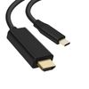 Cable Usb Tipo C A Hdmi Macho Resolución 4k, 2m - Negro