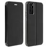 Funda Huawei P40 De Cuero Ecológico Soporte Y Tarjetero - Negro