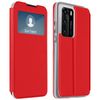 Funda Huawei P40 Cartera Con Ventana F. Soporte - Rojo