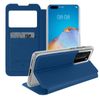 Funda Huawei P40 Pro Cartera Con Ventana F. Soporte - Azul