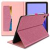 Funda Samsung Galaxy Tab A7 10.4 2020 De Tela, Cartera Y Soporte, Canvas - Rosa