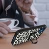 Funda Iphone 12 Mini Efecto Leopardo Anilla Soporte