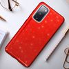 Carcasa Samsung Galaxy S20 Fe Efecto Purpurina Extraíble – Rojo