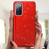 Carcasa Samsung Galaxy S20 Fe Efecto Purpurina Extraíble – Rojo