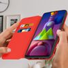 Funda Samsung Galaxy M51 Libro Billetera F. Soporte – Rojo