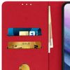 Funda Samsung Galaxy S21 Plus Libro Billetera F. Soporte – Rojo