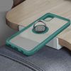 Funda Carcasa Samsung Galaxy A51 5g Dos Materiales Anillo Metálico Soporte Verde