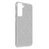 Funda Samsung Galaxy S21 Plus Purpurina Extraíble Silicona Semirrígida Plateado