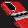 Samsung Galaxy A12 Funda De Silicona De Lentejuelas Desmontable Rojo