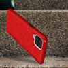 Samsung Galaxy A12 Funda De Silicona De Lentejuelas Desmontable Rojo