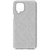 Samsung Galaxy A12 Funda De Silicona De Lentejuelas Desmontable Plata