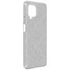 Samsung Galaxy A12 Funda De Silicona De Lentejuelas Desmontable Plata