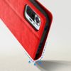 Funda Xiaomi Redmi Note 10 Pro Folio Vintage Tarjetero Función Soporte Rojo