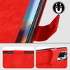 Funda Xiaomi Redmi Note 10 Pro Folio Vintage Tarjetero Función Soporte Rojo