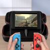 Funda Nintendo Switch Poliéster Rígida Compartimentos Asa Mano Negro