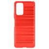 Funda Redmi Note 10 Pro Flexible Reforzadas Carbono Efecto Cepillado Rojo