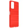 Funda Redmi Note 10 Pro Flexible Reforzadas Carbono Efecto Cepillado Rojo