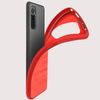 Funda Redmi Note 10 Pro Flexible Reforzadas Carbono Efecto Cepillado Rojo