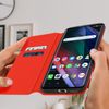 Funda Oppo Find X3 Neo Tarjetero Soporte Vídeo Rojo