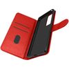 Funda Oppo Find X3 Neo Tarjetero Función Soporte Rojo