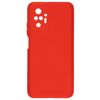 Funda Carcasa Xiaomi Redmi Note 10 Pro Silicona Flexible Tacto Suave Rojo