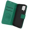 Funda Samsung Galaxy A42 Tarjetero Soporte Vídeo Motivo Mandala Flor Verde