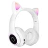 Cascos Audio Bluetooth 5.0 Diseño Orejas Micrófono Integrado Gato Blanco