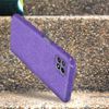 Funda Samsung Galaxy A22 5g Purpurina Extraíble Silicona Semirrígida Morado