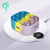 Estuche Airpords Silicona Bubble Pop Diseño En 2 Partes Multicolor
