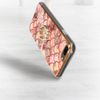 Carcasa Iphone 7 Plus / 8 Plus Anillo Sujeción Diseño Escamas - Rosa