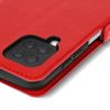 Funda Para Samsung A12 Lengüeta Tarjetero Soporte De Vídeo Roja