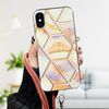 Carcasa Iphone Xs Max Motivos Geométricos Correa Extraíble Champán