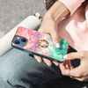 Carcasa Iphone 13 Anillo Sujeción Diseño Escamas - Multicolor